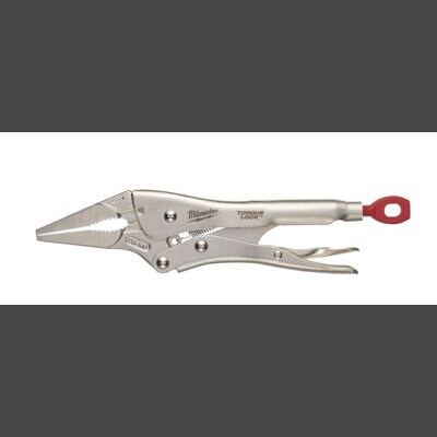Langbeck-Gripzange TORQUE LOCK mit geraden, langen Backen 230 mm lang, Spannweite 76 mm