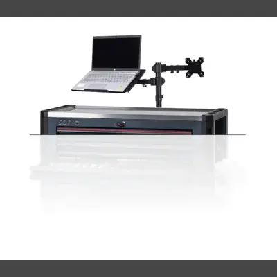 Monitor und Laptophalter NEXT Werkstattwagen