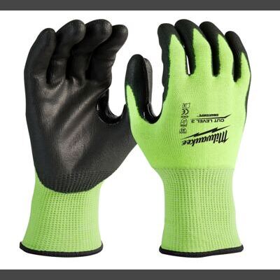 Hi-Vis Schnittschutzhandschuhe Klasse 3/C Größe 10 (XL) 12er Pack