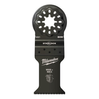 Multitool Starlock Bi-Metall Tauchsägeblatt für Schnitte in Holz mit Nägeln 35 x 42 mm