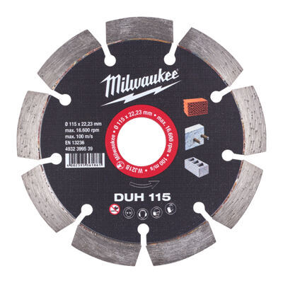 Diamanttrennscheibe DUH 115 mm für harte Materialien