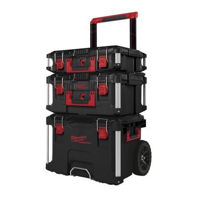 PACKOUT Starter-Set 1    3-teilig PACKOUT Trolley-Koffer, Koffer groß u. Koffer