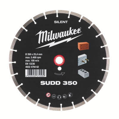 Diamanttrennscheibe Silent SUDD 350 mm für harte Materialien