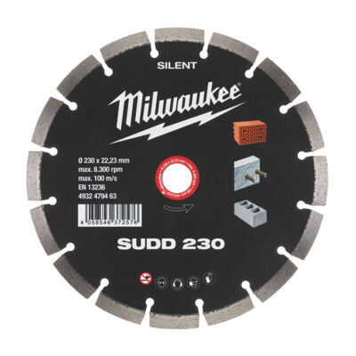 Diamanttrennscheibe Silent SUDD 230 mm für harte Materialien