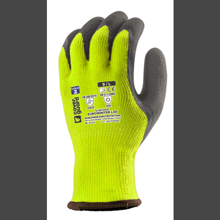 Eurowinterhandschuh heavy duty neongelb/schwarz XXL