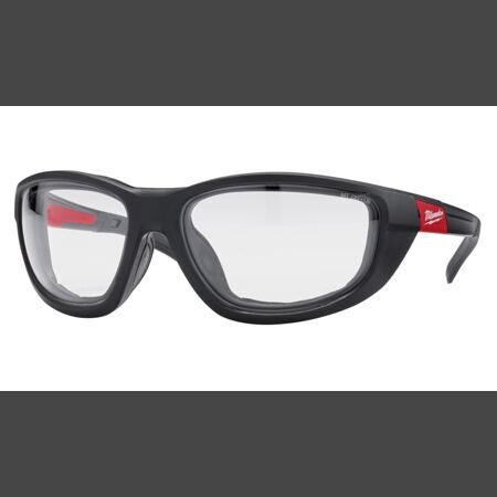 Premium Schutzbrille klar, mit abnehmbarer Schaumstoffauflage