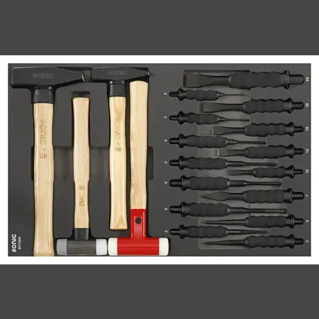 Meissel- und Hammersatz SFS-M 19-tlg.