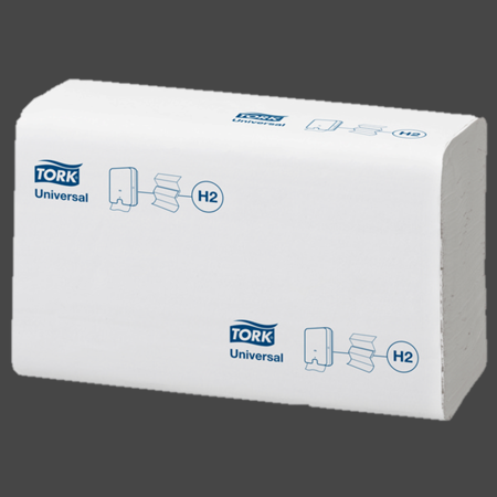 Handtuch Interfold Tork Universal H2 weiss 21x23,5cm, 2-lagig