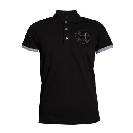 Polo-Shirts Schwarz L
