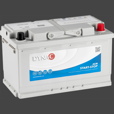Starterbatterie Dynac AGM 80Ah Start-Stop wartungsfrei